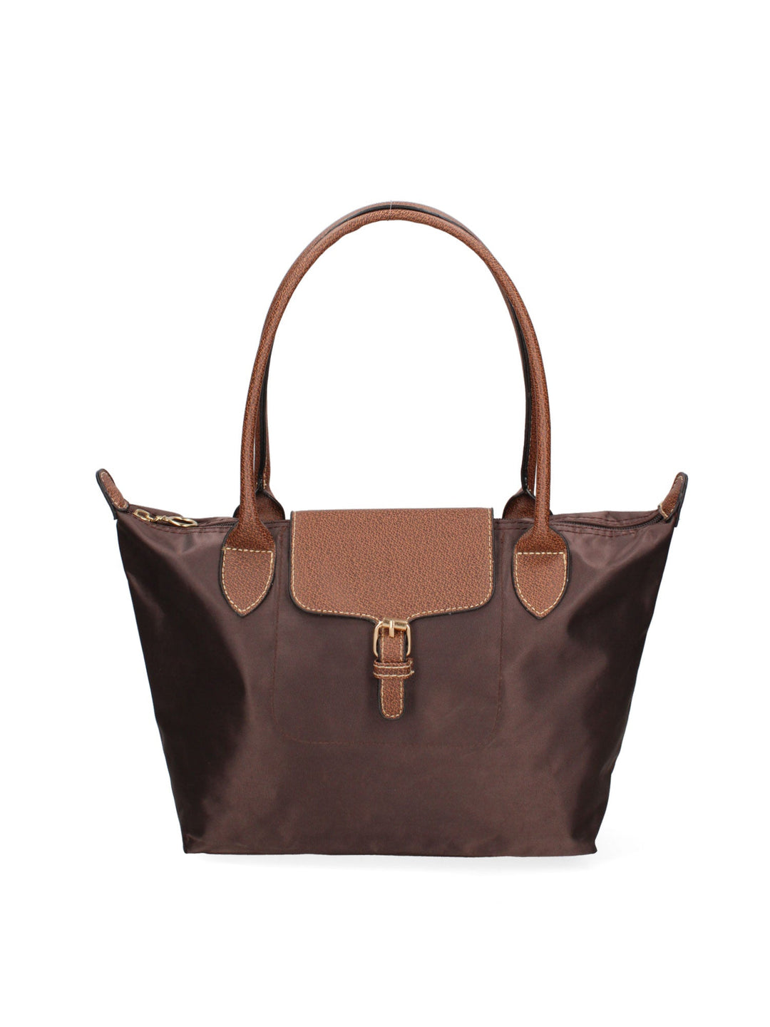 Borsa a spalla da donna In Tessuto | Gave Lux | GLX2243223FBG-COFFEE