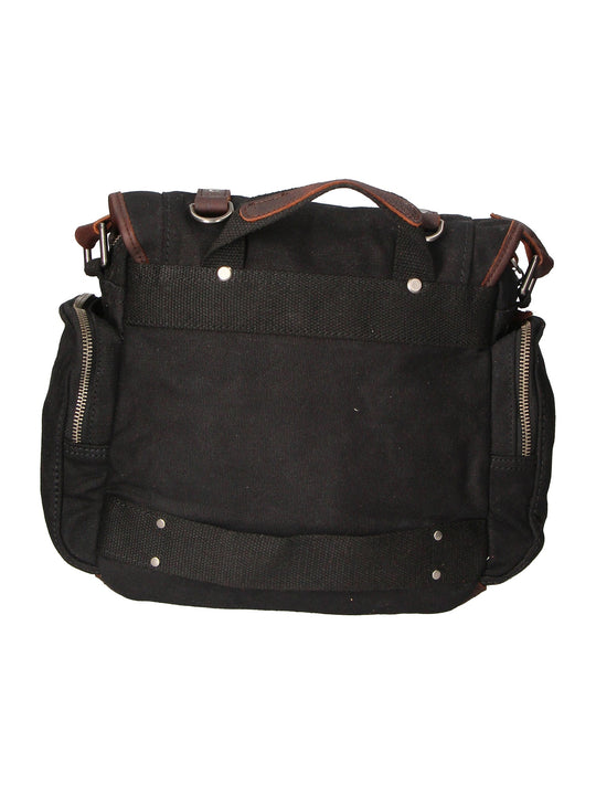 Meine Unisex-Schultertasche aus Canvas und Leder