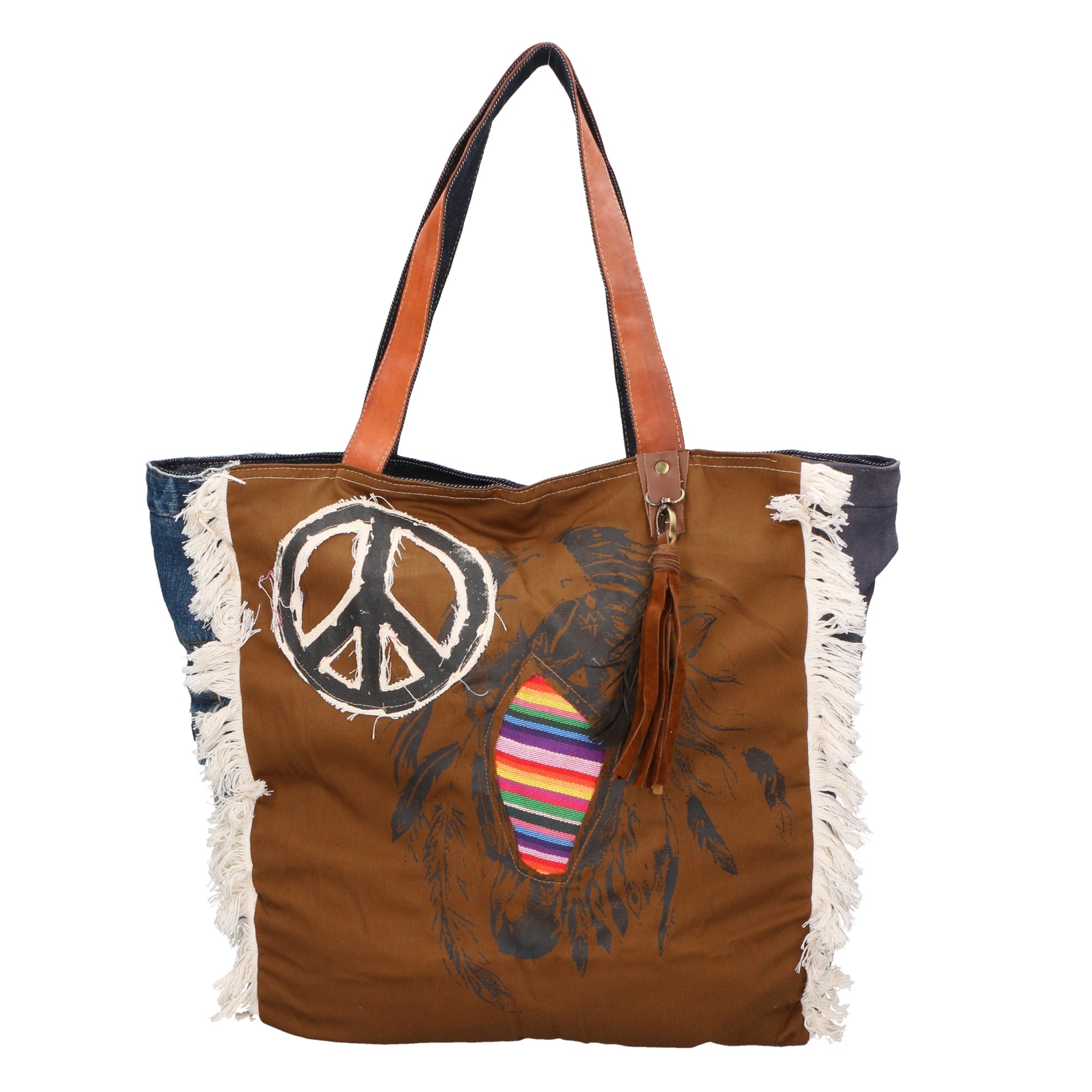 Borsa a spalla da Donna in Cotone | Gave Lux | GLX228810023FBG-JEANS_012