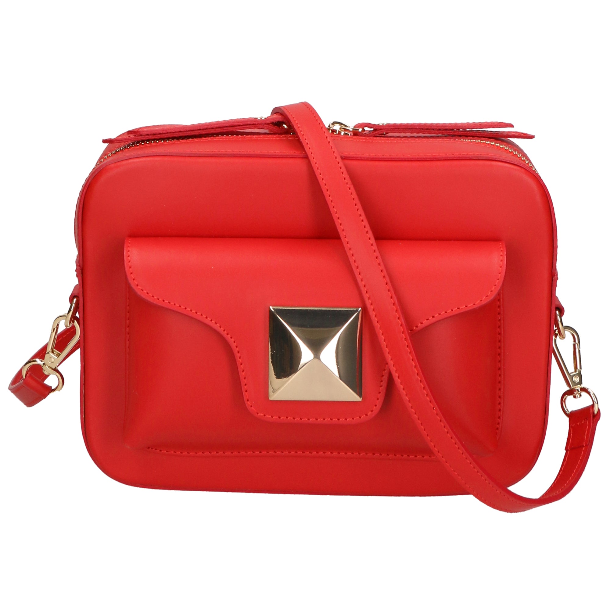 Borsa a tracolla da Donna in Vera Pelle | Gave Lux | GLX220601323FBG-L214_ROSSO