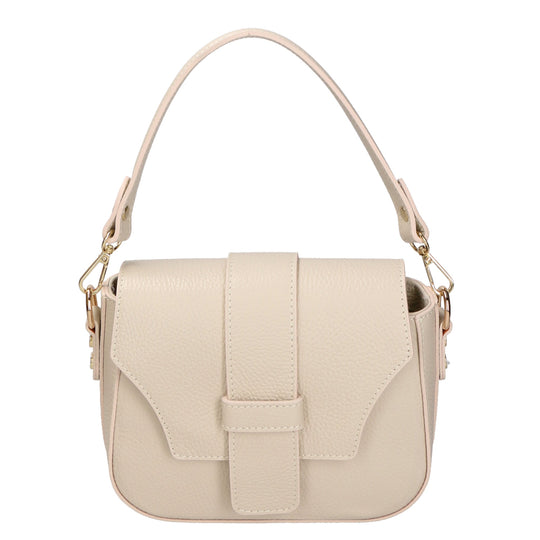 Borsa a spalla da Donna in Vera Pelle | Gave Lux | GLX220628223FBG-D37_LATTE_MILK