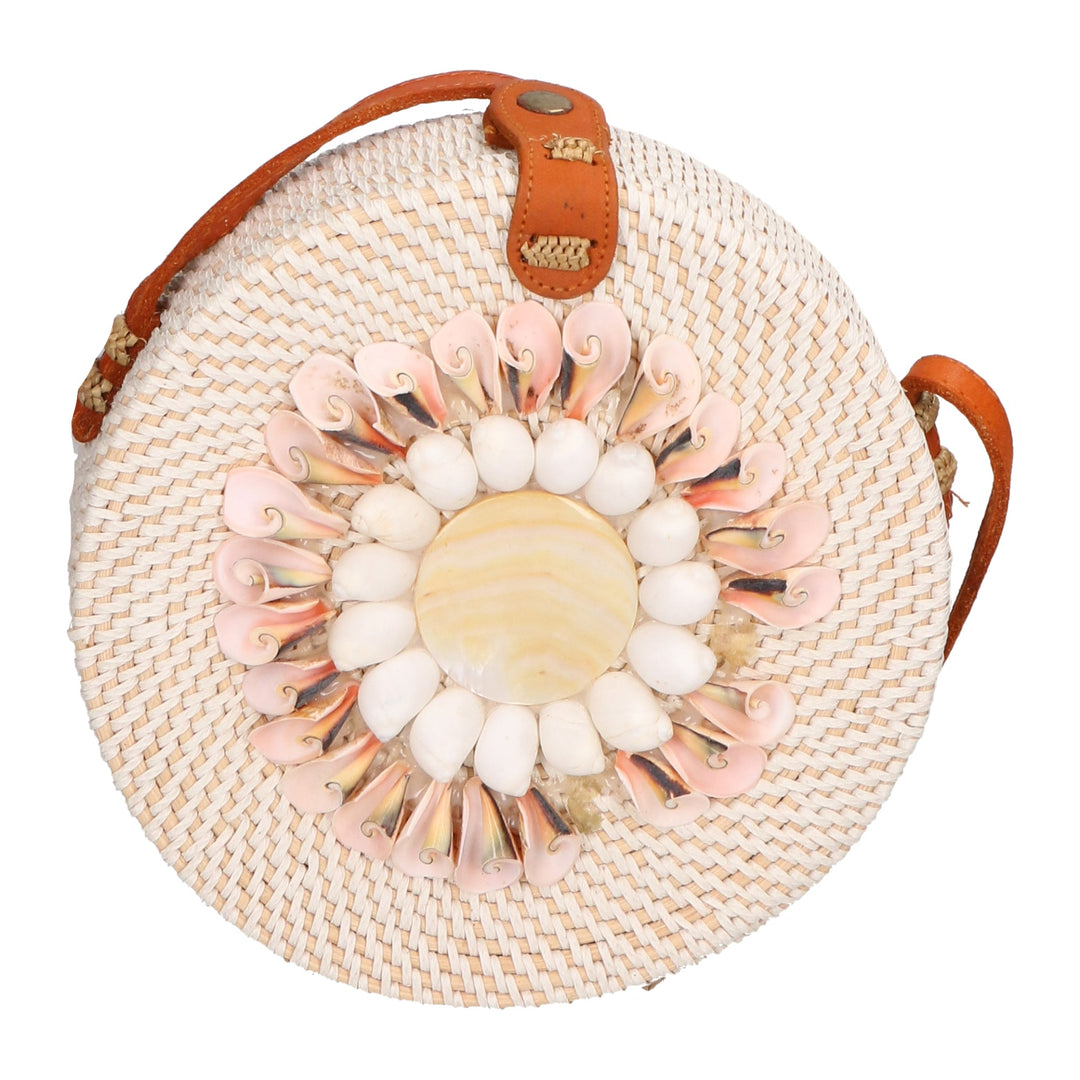 Borsa a tracolla da Donna in Paglia Intrecciata a mano | Gave Lux | GLX228812023FBG-GLORIA