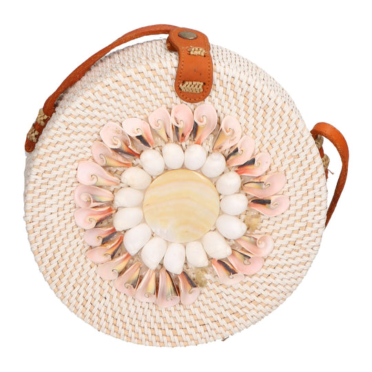 Borsa a tracolla da Donna in Paglia Intrecciata a mano | Gave Lux | GLX228812023FBG-GLORIA