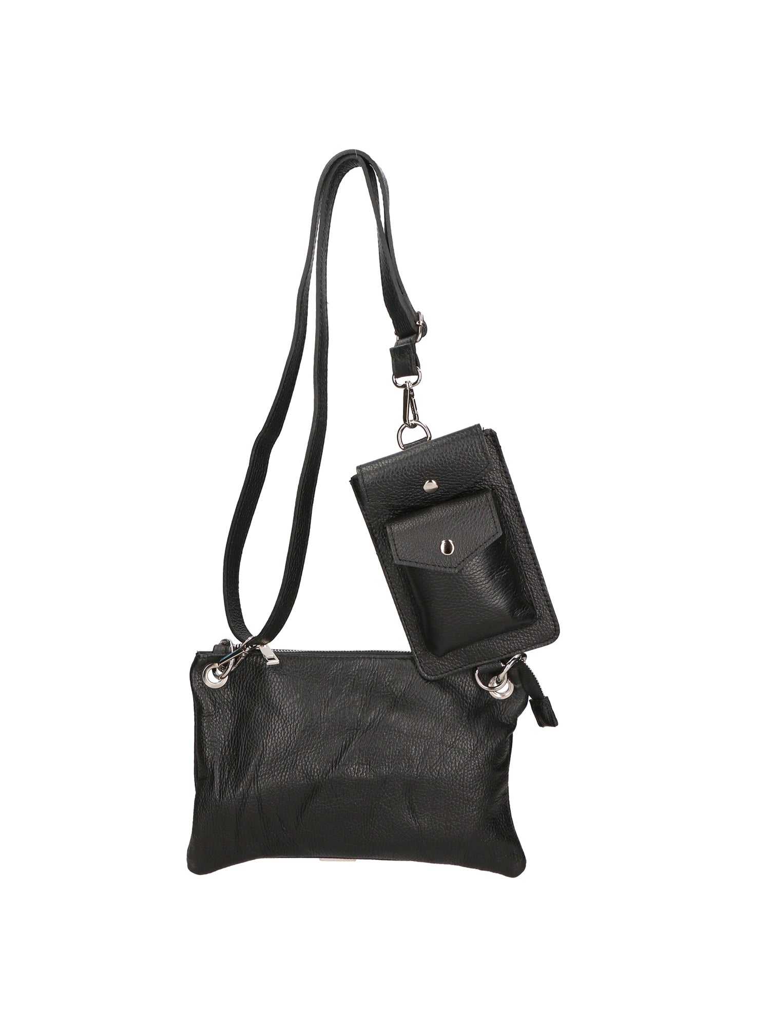 Borsa a Tracolla da Donna in Vera Pelle | Gave Lux | GLX220593223FBG-D28_NERO_BLACK