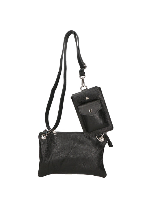 Borsa a Tracolla da Donna in Vera Pelle | Gave Lux | GLX220593223FBG-D28_NERO_BLACK