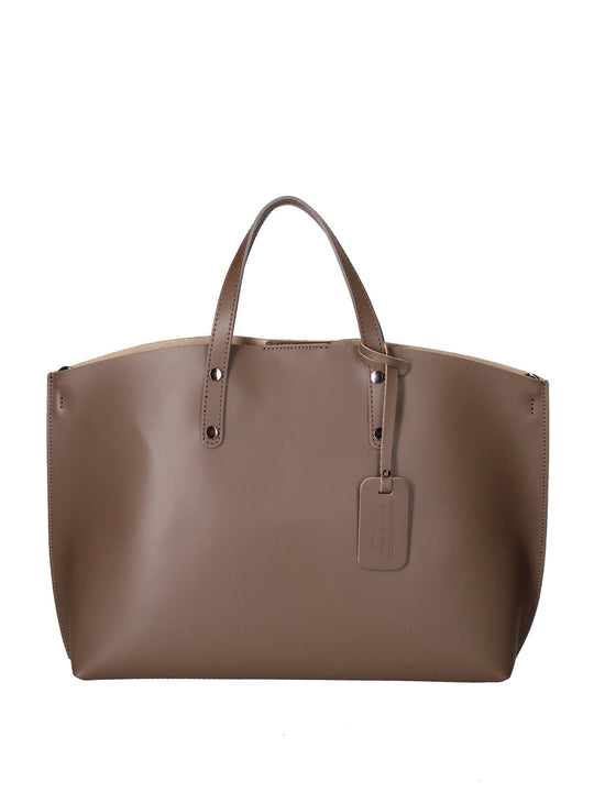 Borsa a spalla da donna In Vera pelle | gave lux | GLX22209423FBG-L134_TAUPE_SCURO