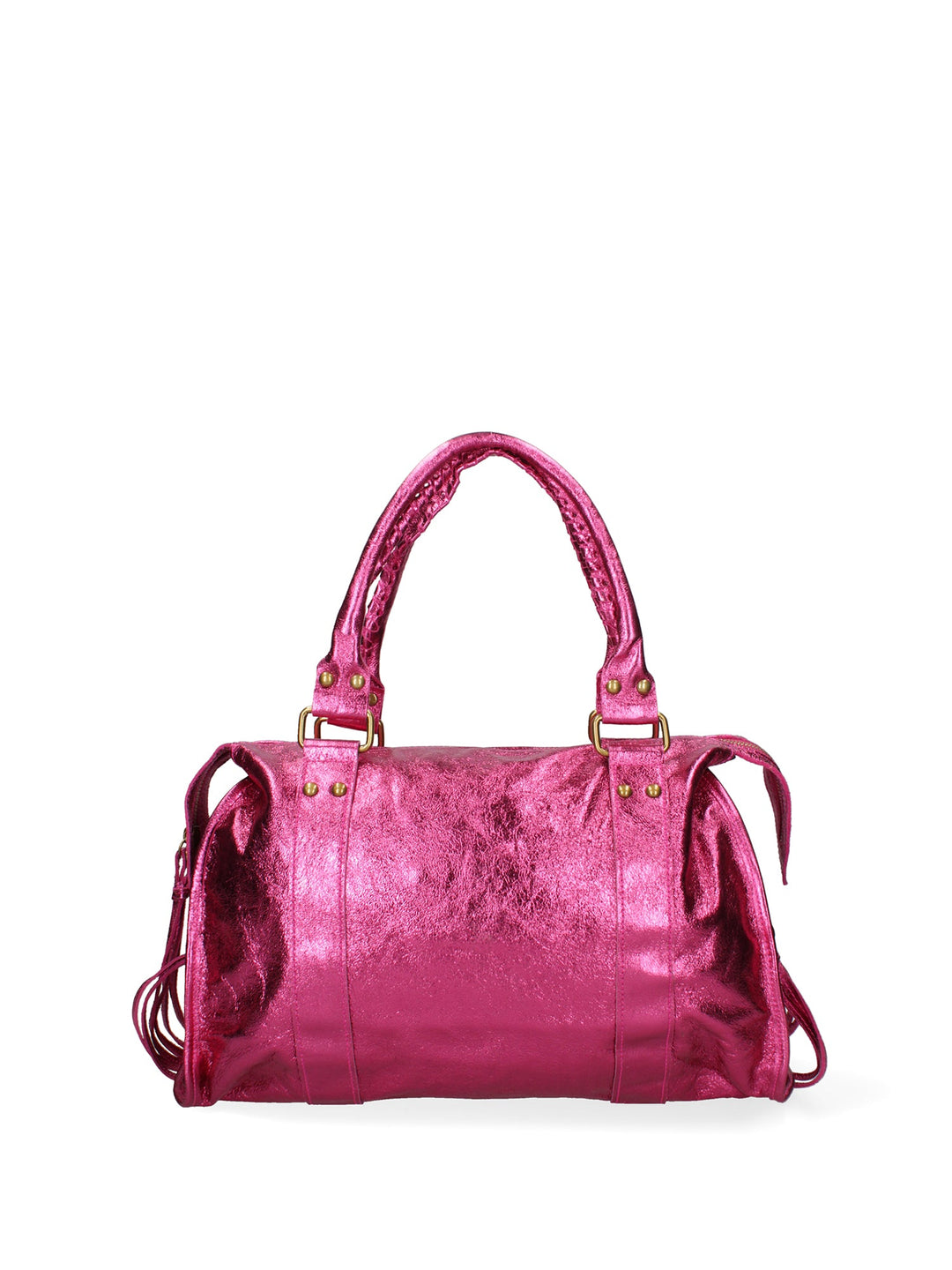 Women's Shoulder Bag In Genuine Leather Made in Italy 41x28x13 cm