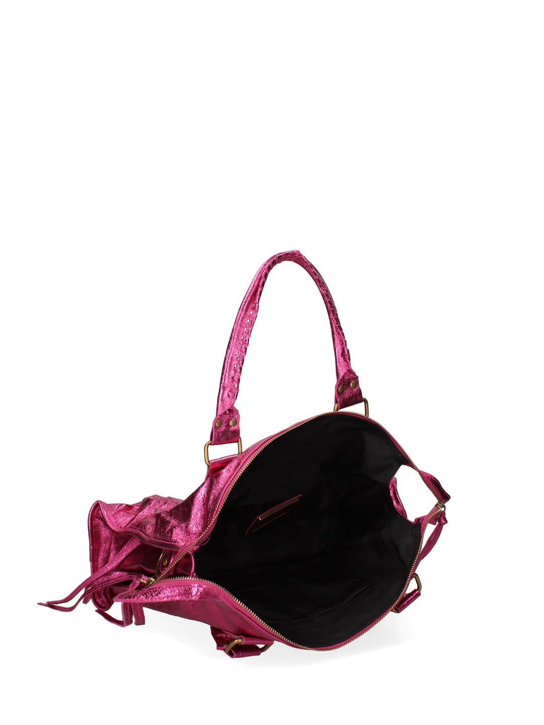 Women's Shoulder Bag In Genuine Leather Made in Italy 41x28x13 cm