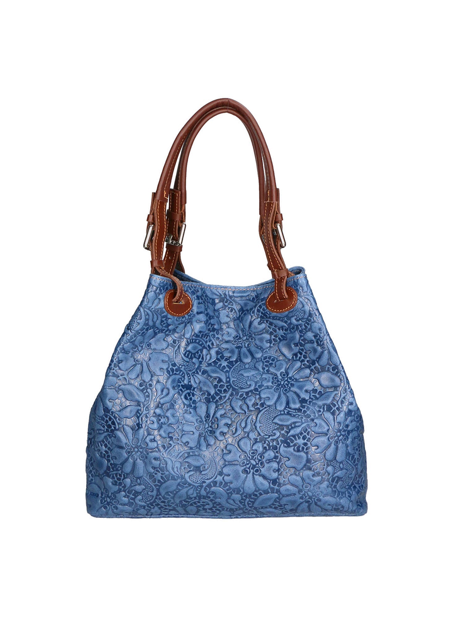 borsa a mano da Donna in Vera Pelle | Gave Lux | GLX228004923FBG-012_BLU_JEANS