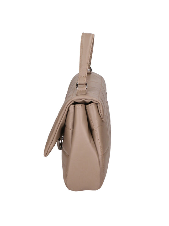 Lila Damenhandtasche aus echtem Leder