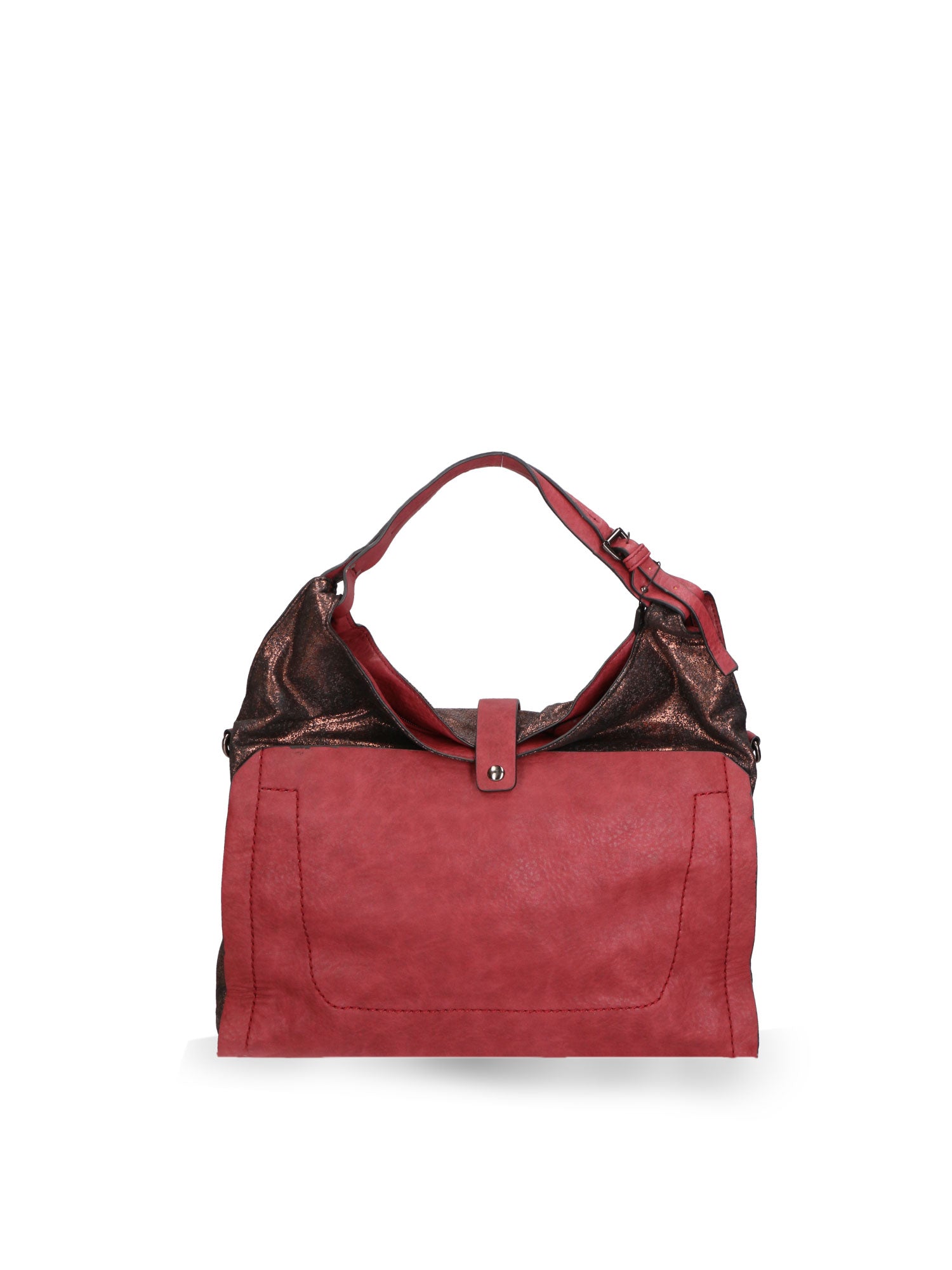 Borsa a spalla da donna In Vera pelle | Gave Lux | GLX22LK024723FBG-BORDEAUX