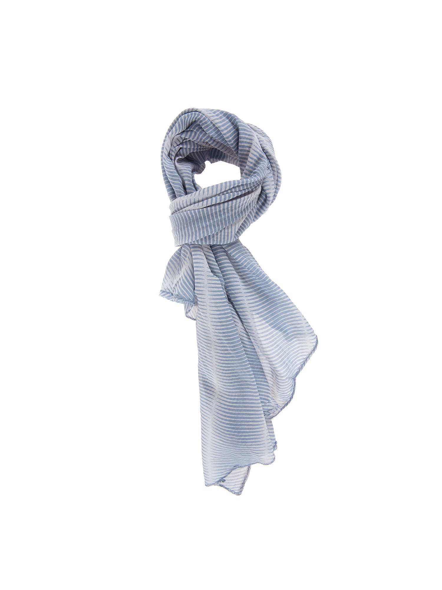 Foulard Unisex in Cotone e seta | Gave Lux | GLX22L200123FBG-BLU_JEANS