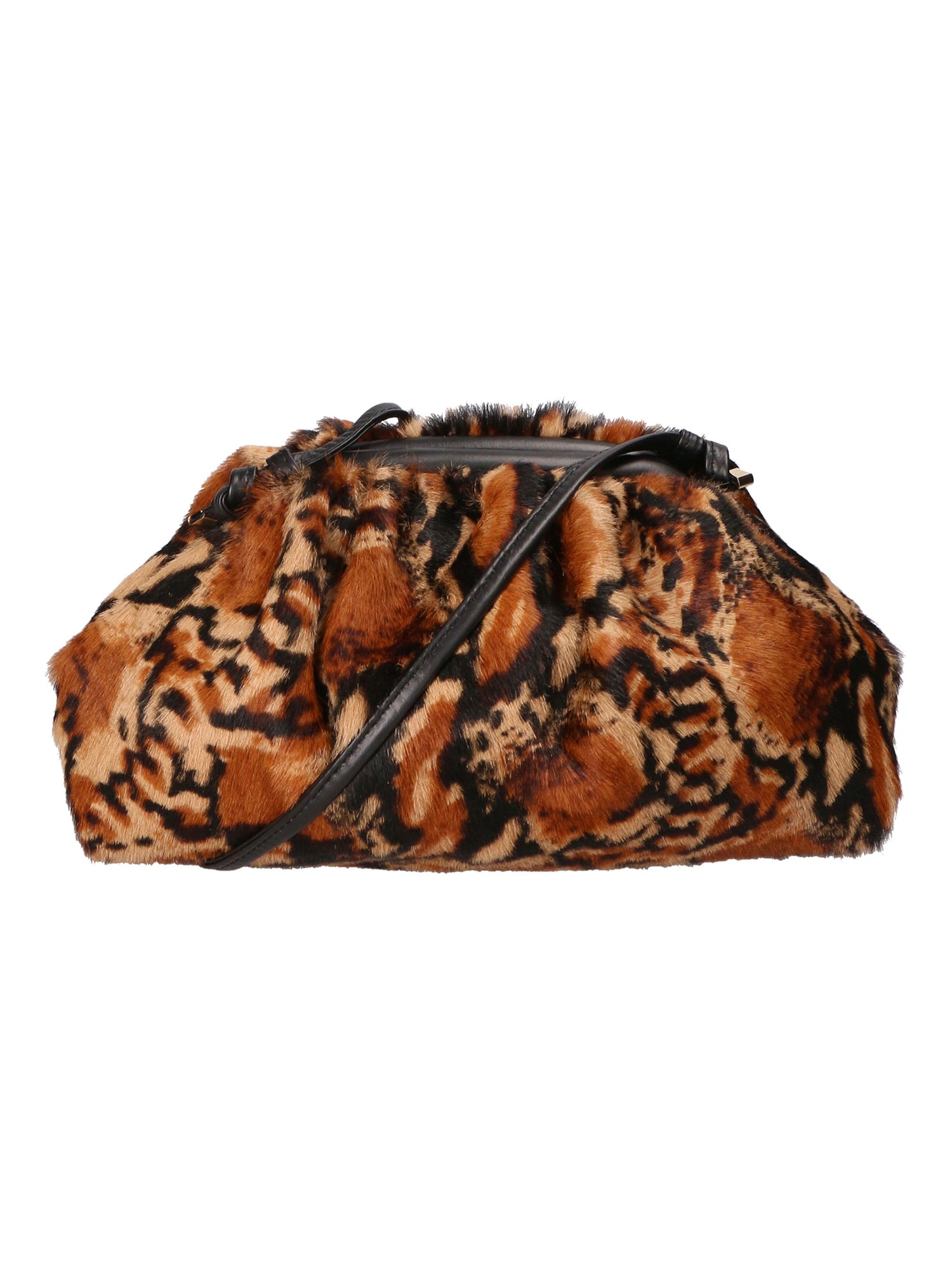 Borsa a spalla da Donna in Vera Pelle | Gave Lux | GLX220547623FBG-NERO_PITONE_CUOIO_007
