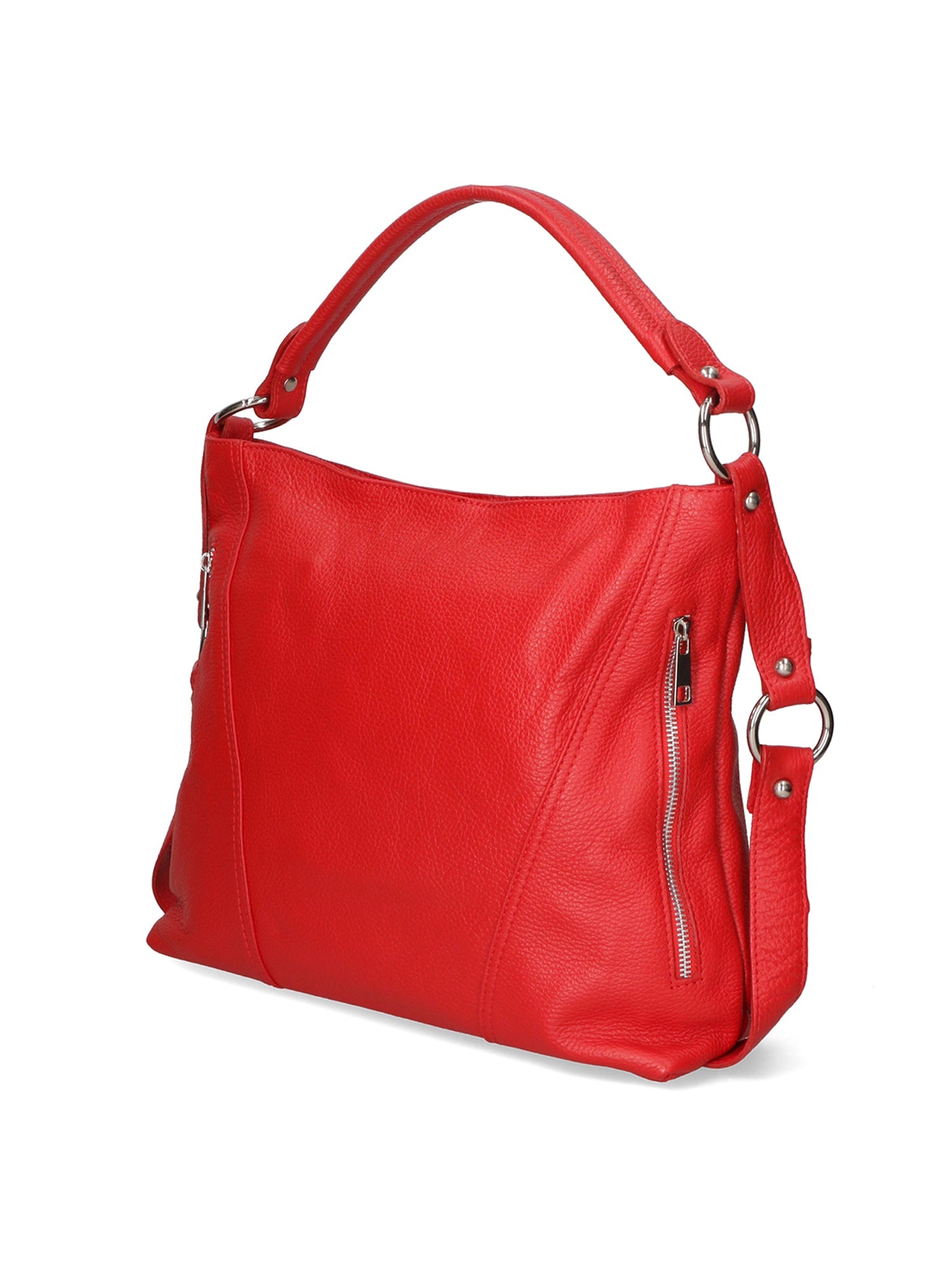 Borsa a spalla da Donna in Vera Pelle | Gave Lux | GLX228006423FBG-D10_ROSSO_SCURO_DARK_RED