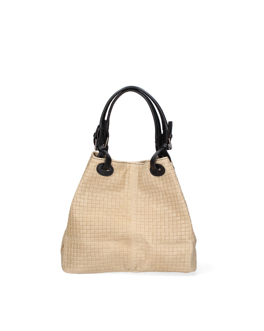Borsa Shopper da donna In Vera pelle | Gave Lux | GLX228004723FBG-002_BEIGE