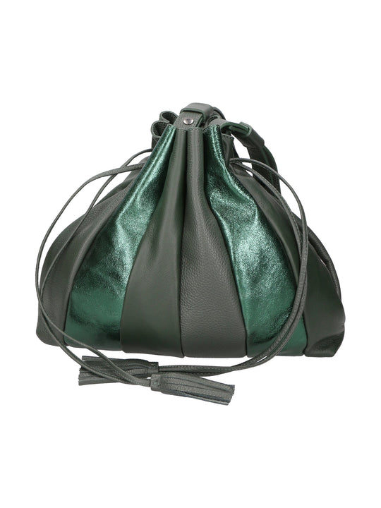 Borsa a spalla da Donna in Vera Pelle | Gave Lux | GLX2257604223FBG-VERDE_GREEN