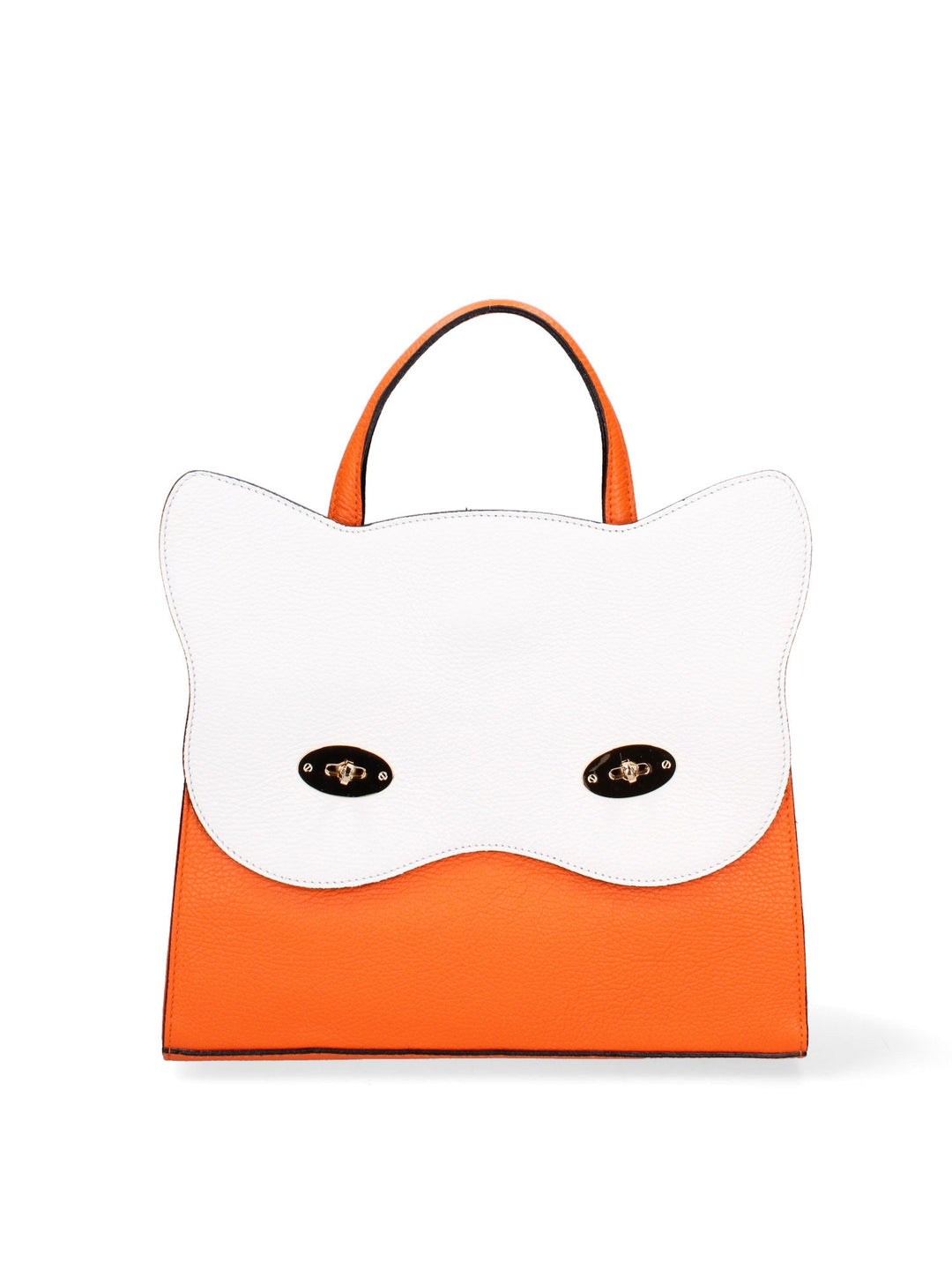 Borsa a mano da donna In Vera pelle | Gave Lux | GLX22896923FBG-ARANCIO+BIANCO