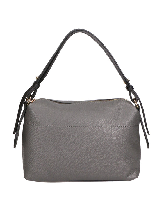 borsa a spalla da Donna in Vera Pelle | gave lux | GLX220667423FBG-D27_CENERE_+_D28_NERO