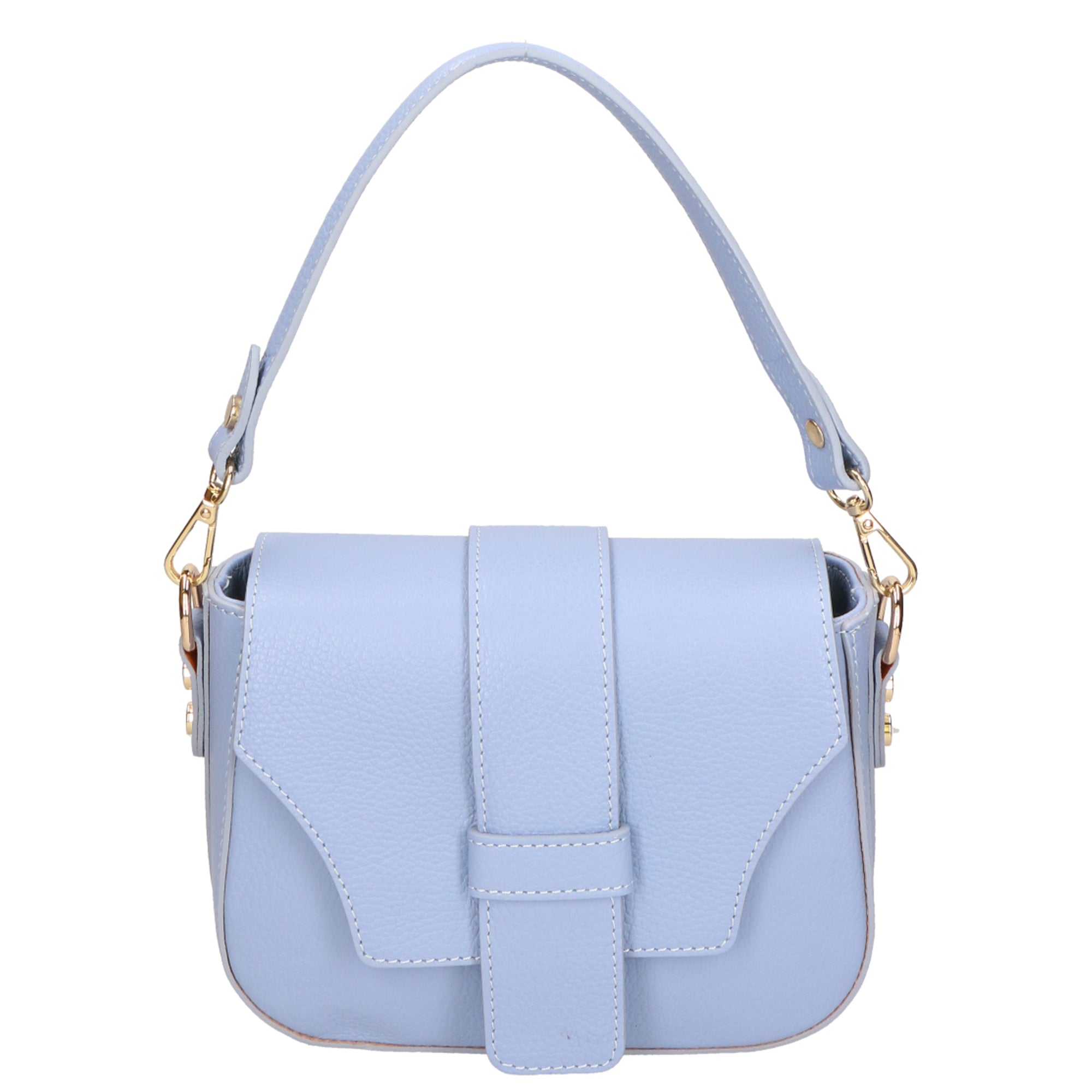 Borsa a spalla da Donna in Vera Pelle | Gave Lux | GLX220628223FBG-D220_AZZURRO