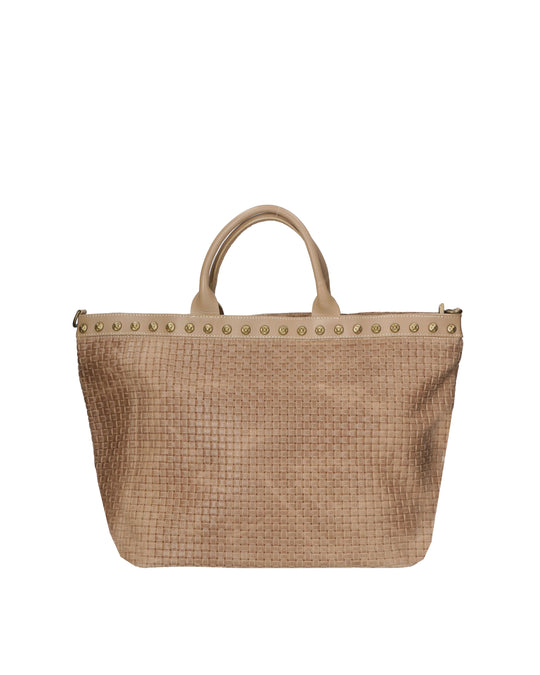 Borsa Shopper da donna In Vera pelle | Gave Lux | GLX228006323FBG-TAUPE