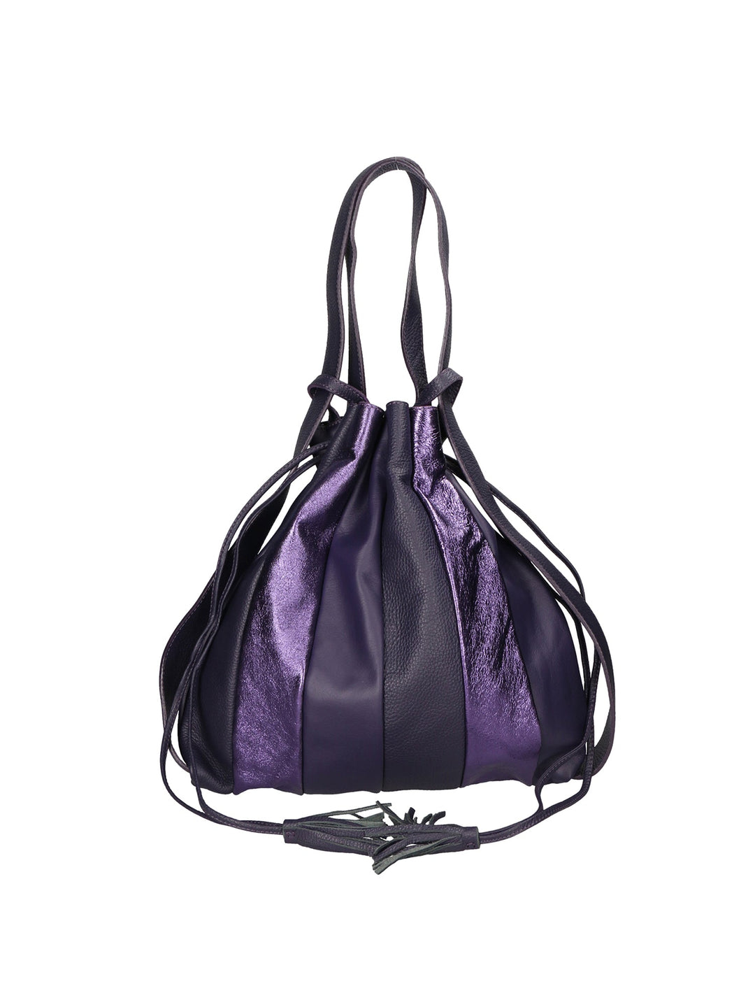 Borsa a spalla da Donna in Vera Pelle | Gave Lux | GLX2258004123FBG-VIOLA_PURPLE