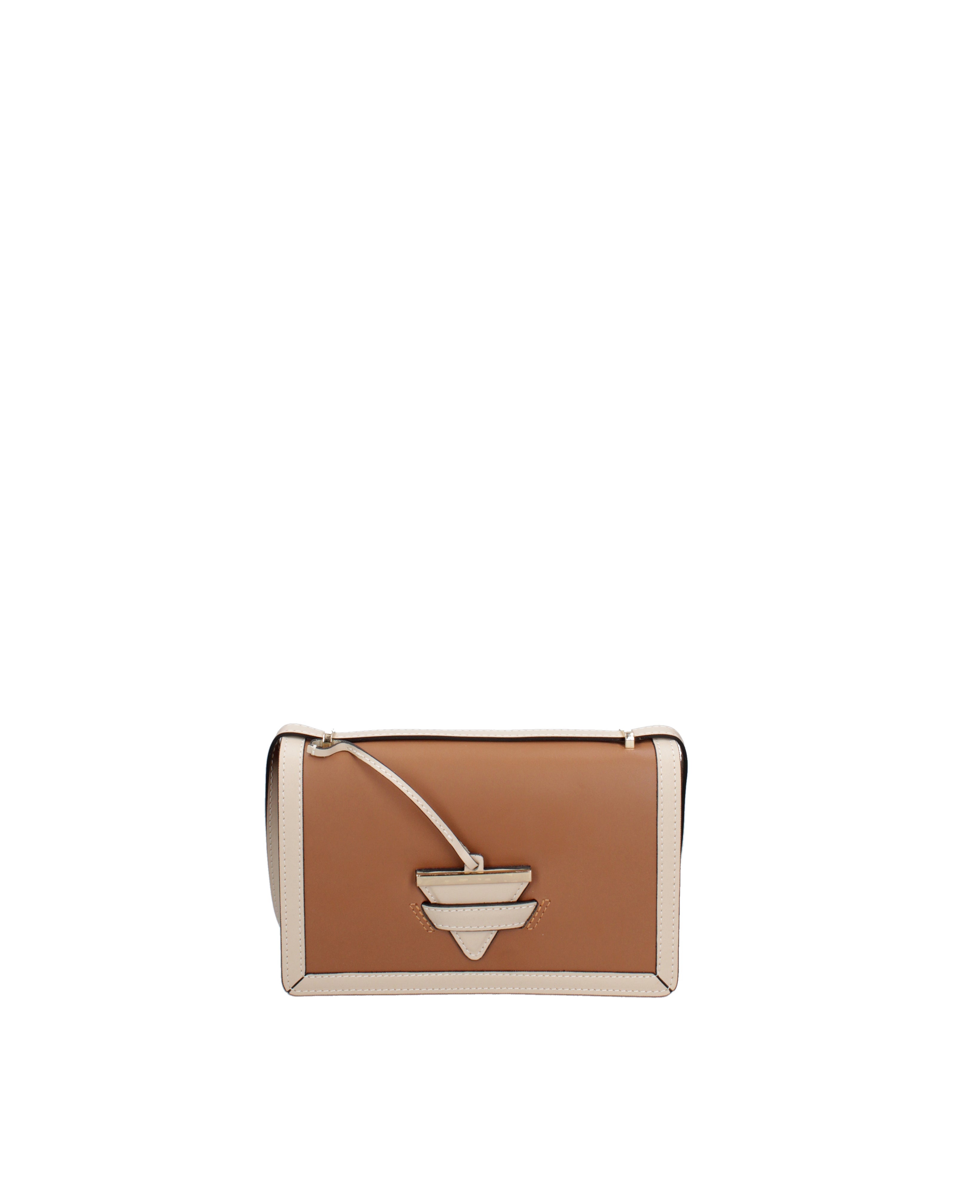 Borsa a tracolla da donna In Vera pelle | Gave Lux | GLX22132423FBG-CUOIO+BEIGE