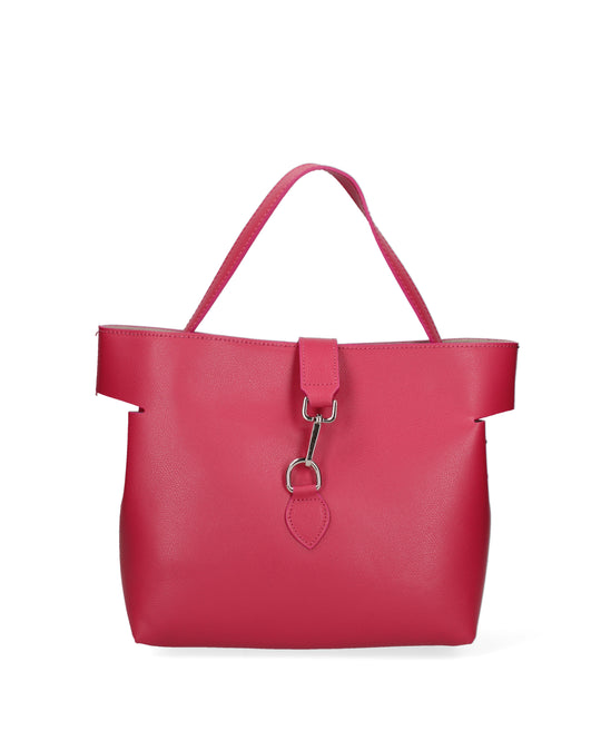 Borsa a mano da donna In Vera pelle | Gave Lux | GLX220737923FBG-PL02_FUXIA