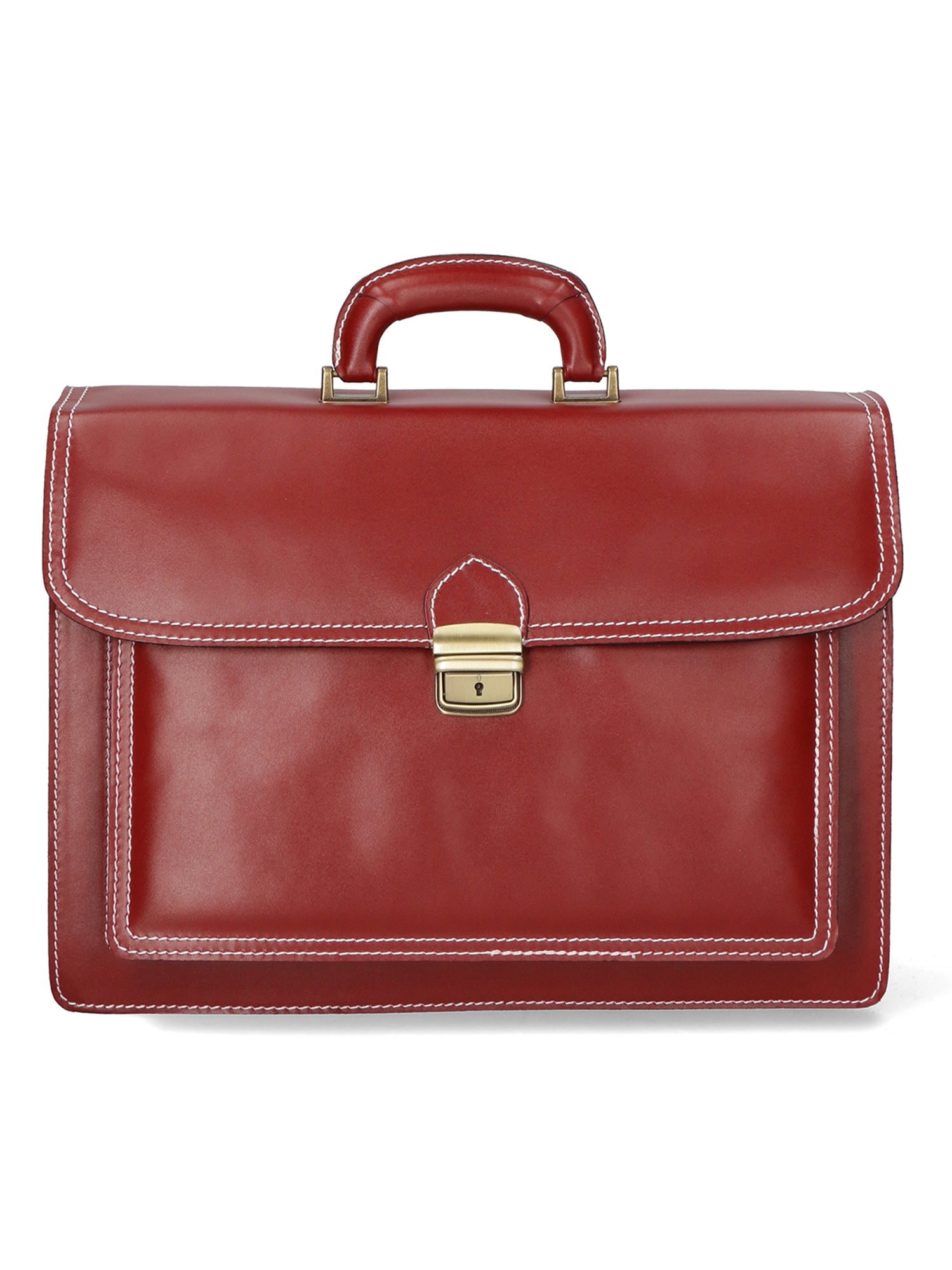 Borsa da lavoro da Uomo in Vera Pelle | Gave Lux | GLX22700823FBG-ROSSO_RED
