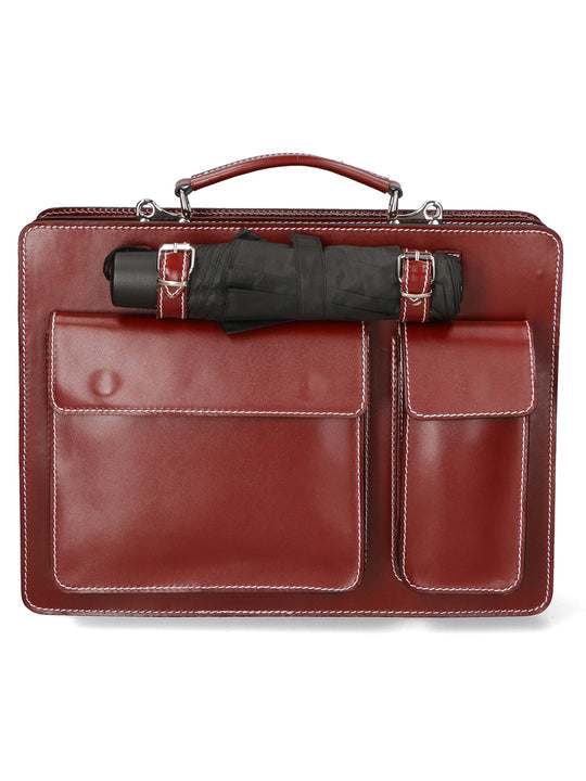 Borsa da lavoro Unisex in Vera Pelle | Gave Lux | GLX22700523FBG-ROSSO