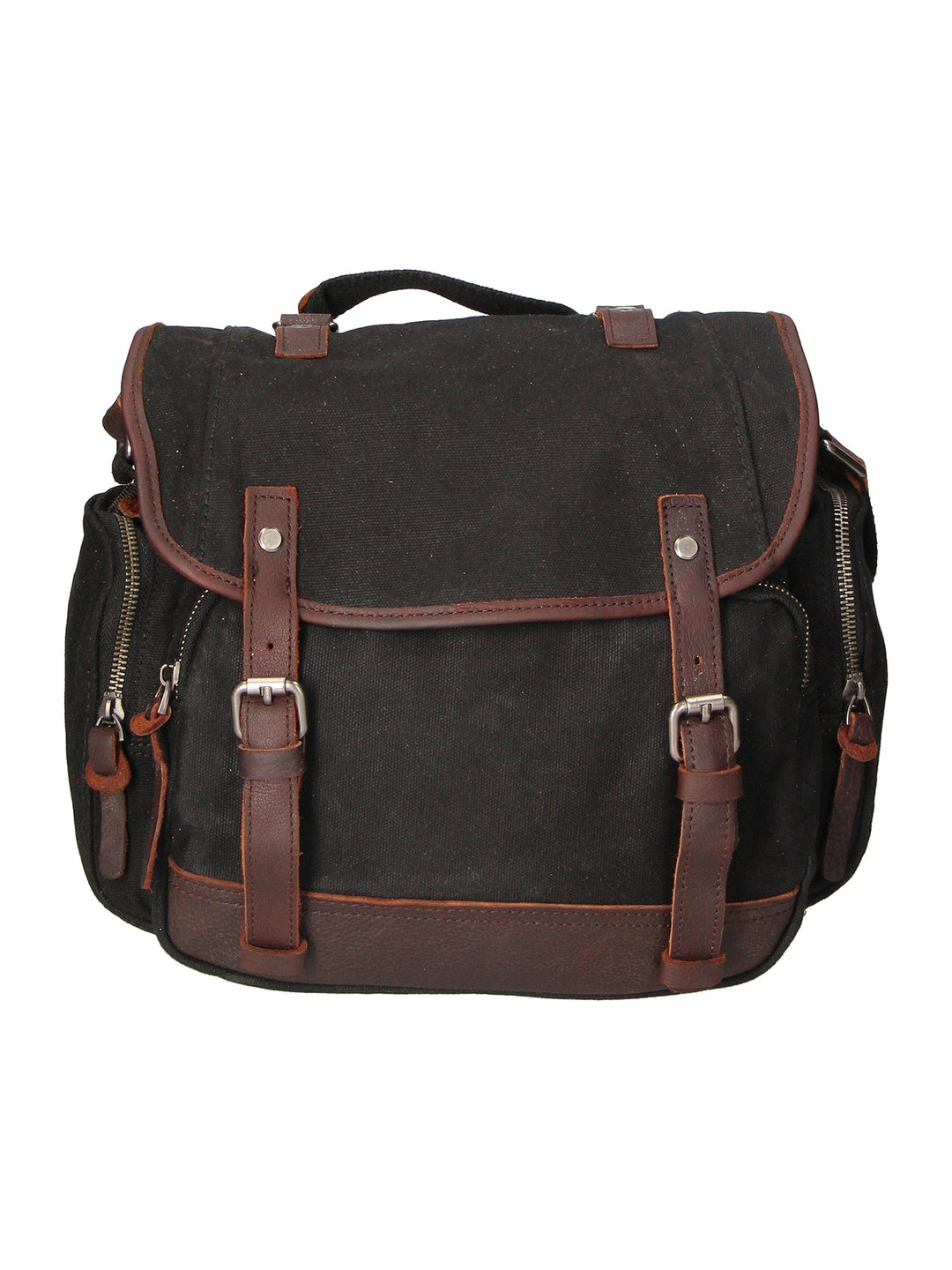 Borsa a tracolla unisex in Canvas e pelle | Gave Lux | GLX22ZG300323FBG-NERO_BLACK