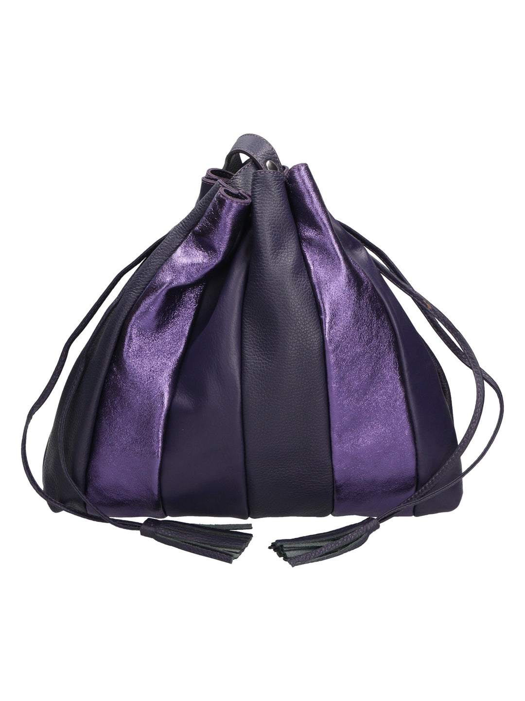 Borsa a spalla da Donna in Vera Pelle | Gave Lux | GLX2257604223FBG-VIOLA_PURPLE