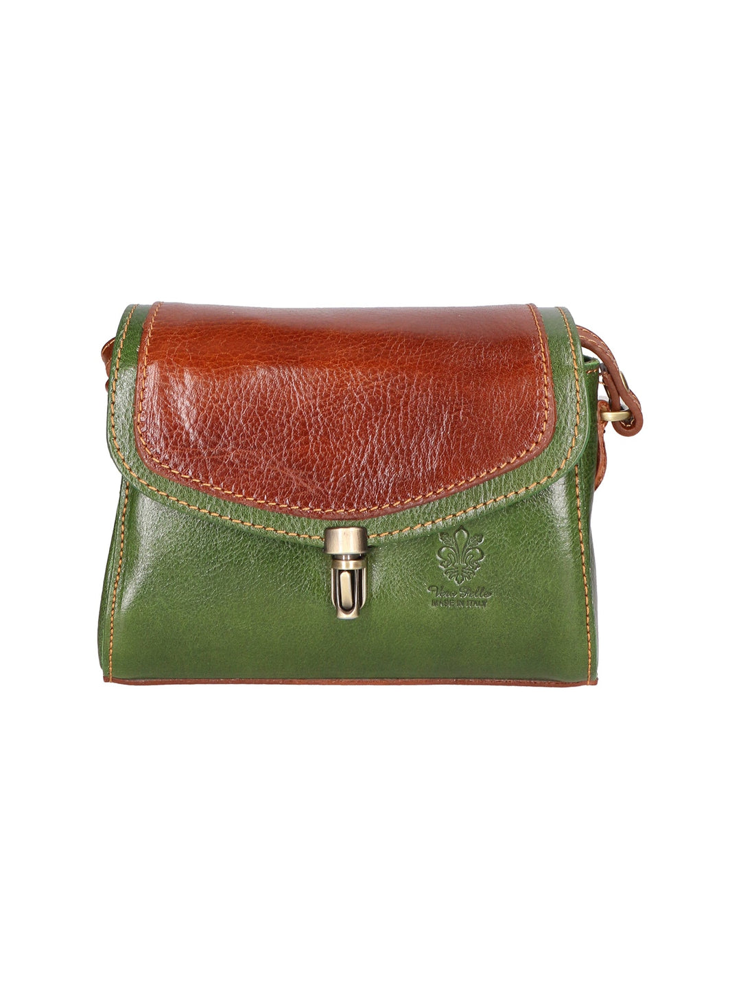 Borsa a tracolla da donna In Vera pelle | gave lux | GLX220711823FBG-VERDE_+_MARRONE