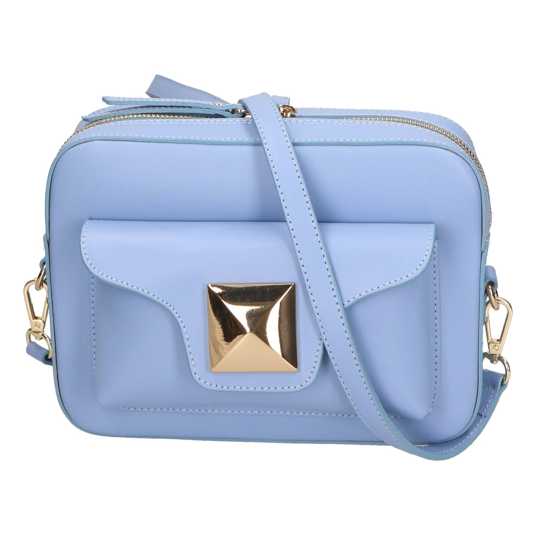 Borsa a tracolla da Donna in Vera Pelle | Gave Lux | GLX220601323FBG-L220_AZZURRO