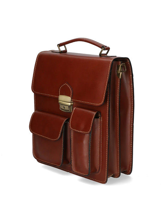 Tancredi Borsa da lavoro Unisex in Vera Pelle