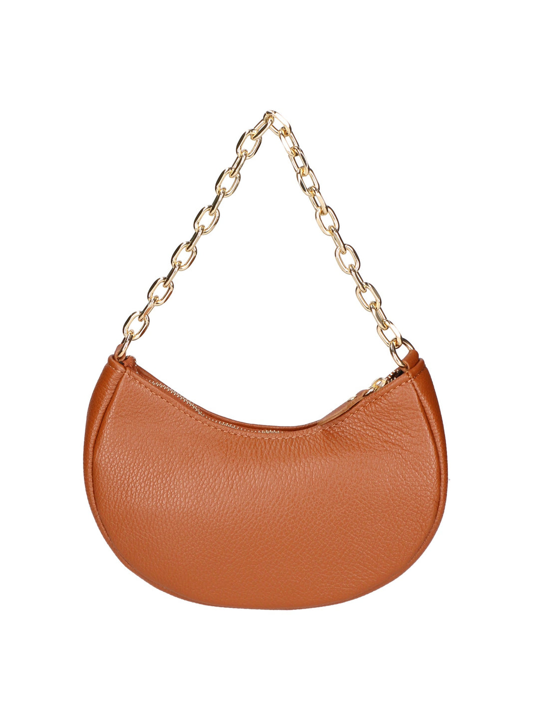 Borsa a spalla da Donna in Vera Pelle | Gave Lux | GLX220651123FBG-D17_CUOIO_SCURO_DARK_COGNAC