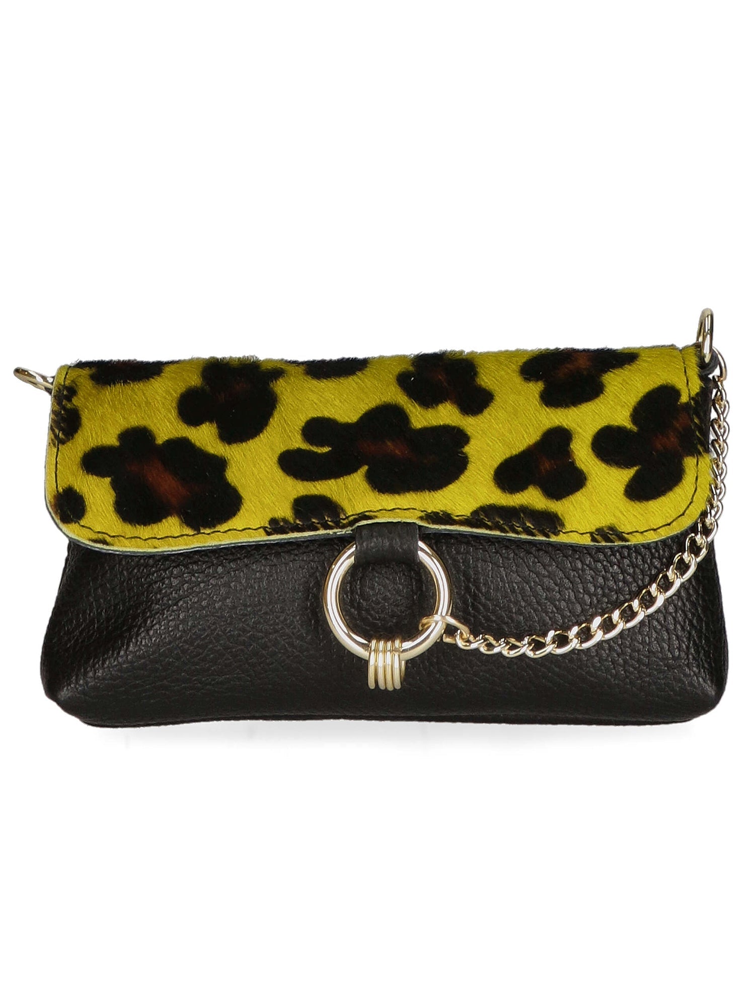 Pochette da Donna in Vera Pelle | Gave Lux | GLX220476023FBG-LEO_G_GIALLO