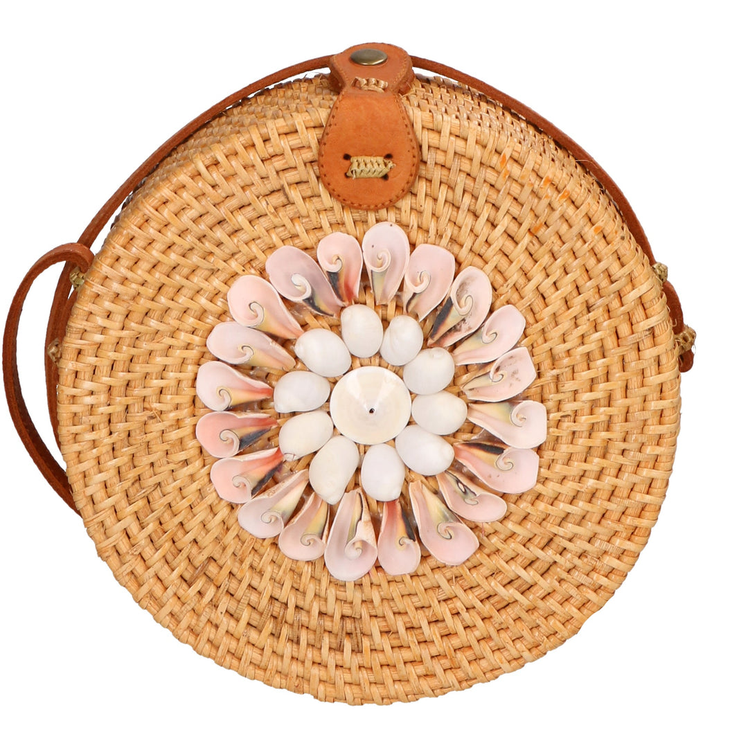Jessica Borsa a tracolla da Donna in Paglia Intrecciata a mano