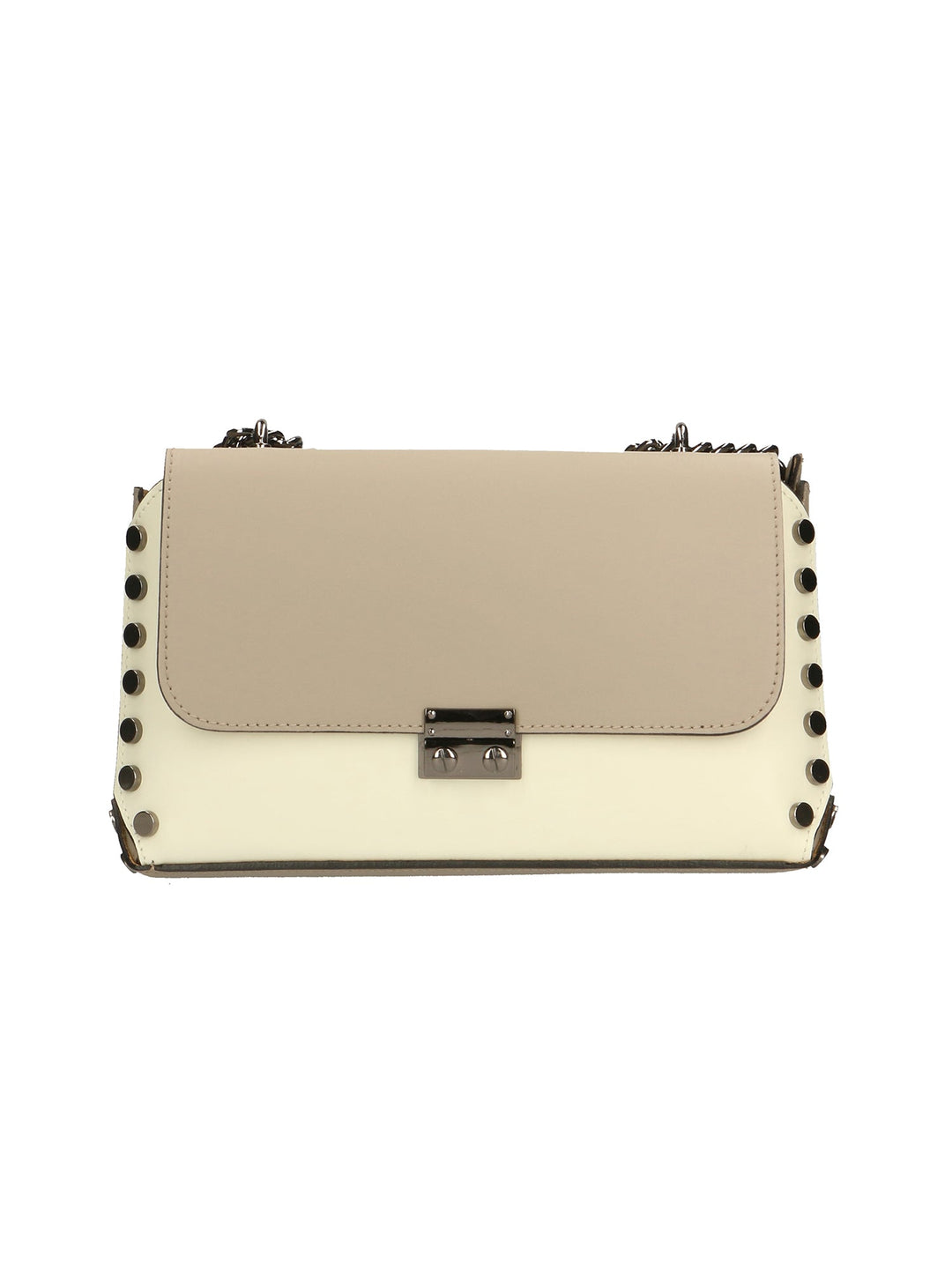 Borsa a tracolla da donna In Vera pelle | gave lux | GLX22864123FBG-BEIGE+TAUPE