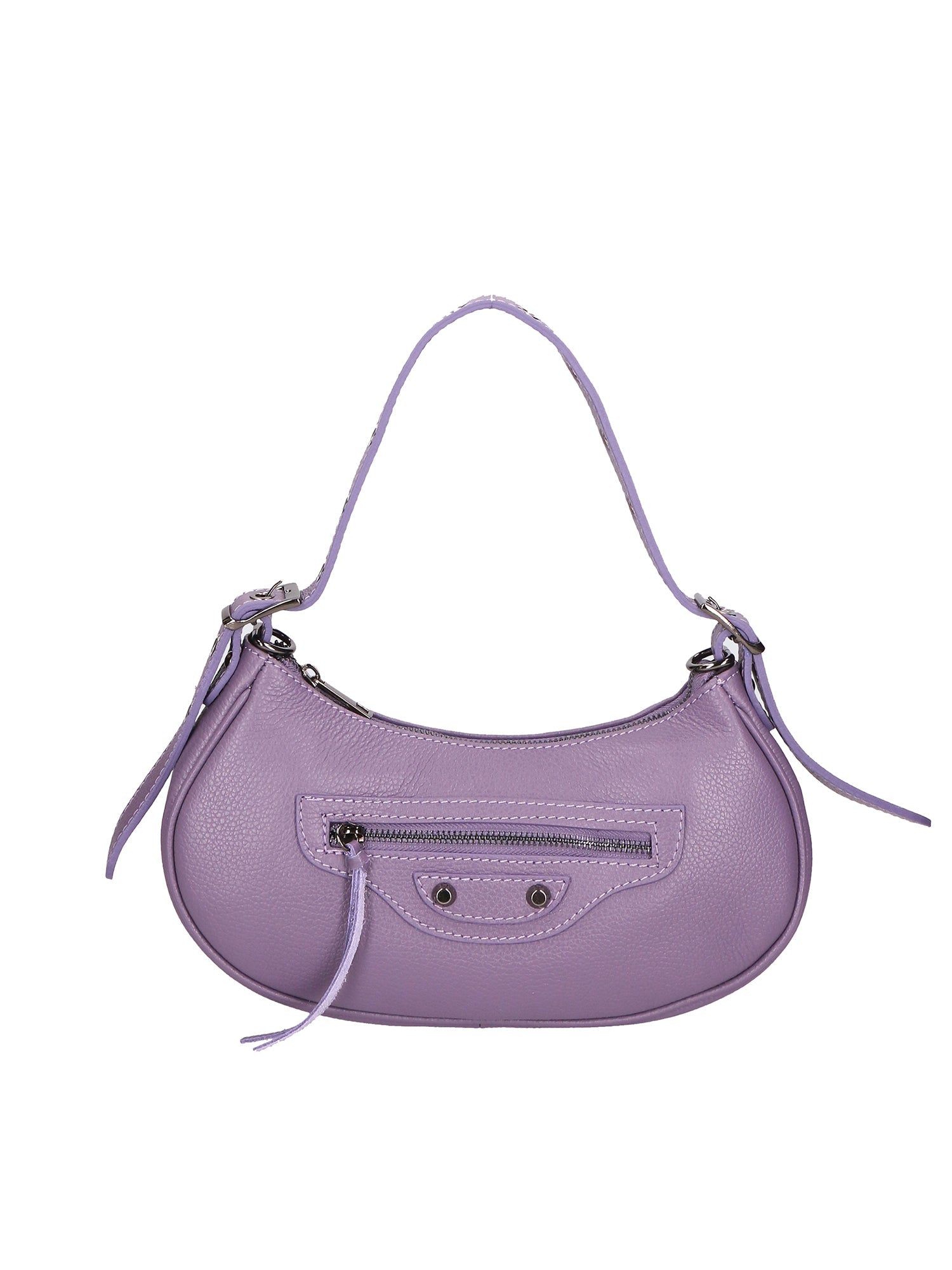 Borsa a spalla da Donna in Vera Pelle | Gave Lux | GLX220654823FBG-VIOLET
