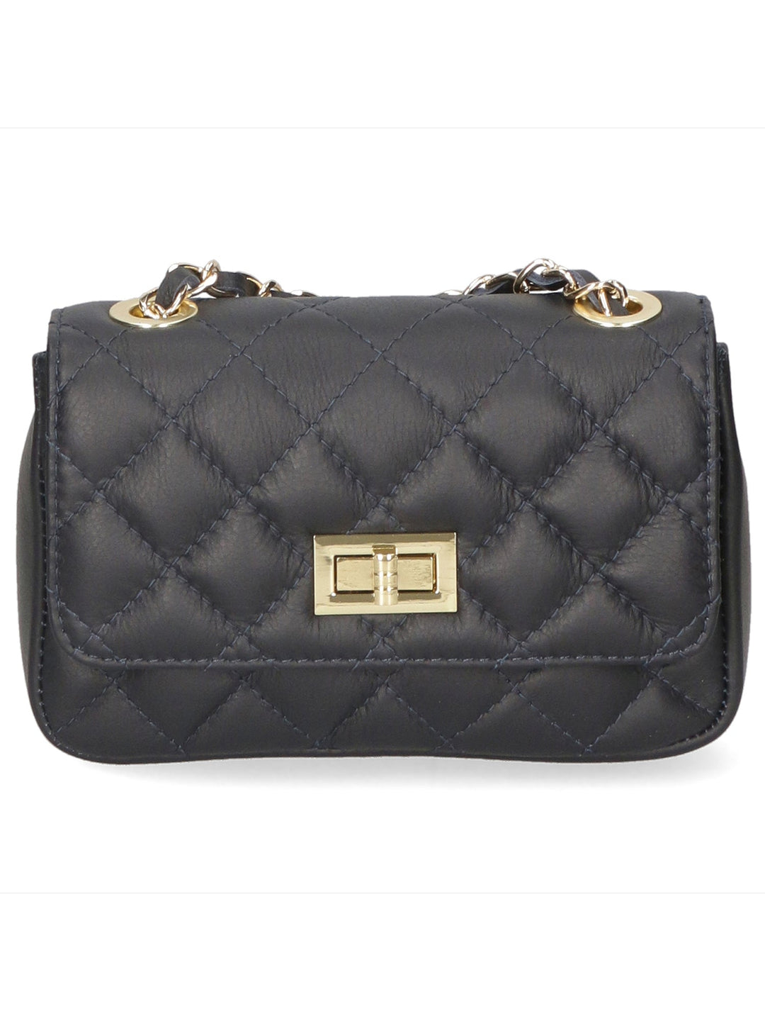 Borsa a spalla da Donna in Vera Pelle | Gave Lux | GLX22107323FBG-S24_BLU_JEANS