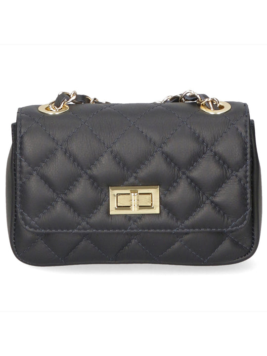Borsa a spalla da Donna in Vera Pelle | Gave Lux | GLX22107323FBG-S24_BLU_JEANS