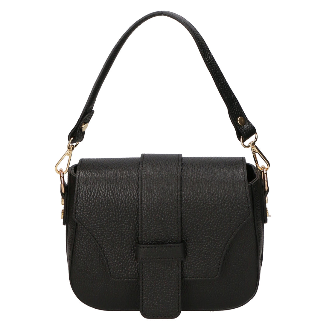 Borsa a spalla da Donna in Vera Pelle | Gave Lux | GLX220628223FBG-D28_NERO_BLACK