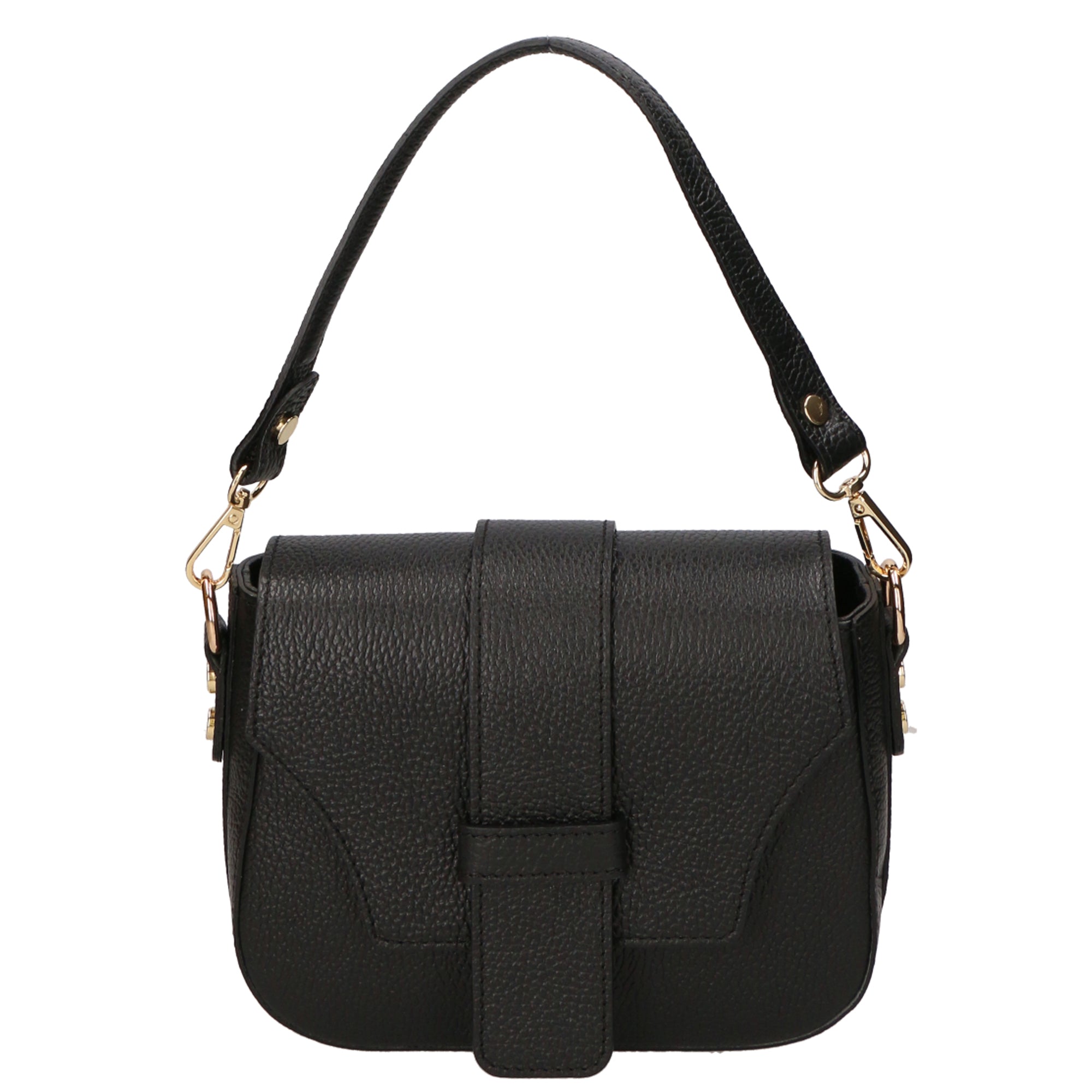 Borsa a spalla da Donna in Vera Pelle | Gave Lux | GLX220628223FBG-D28_NERO_BLACK