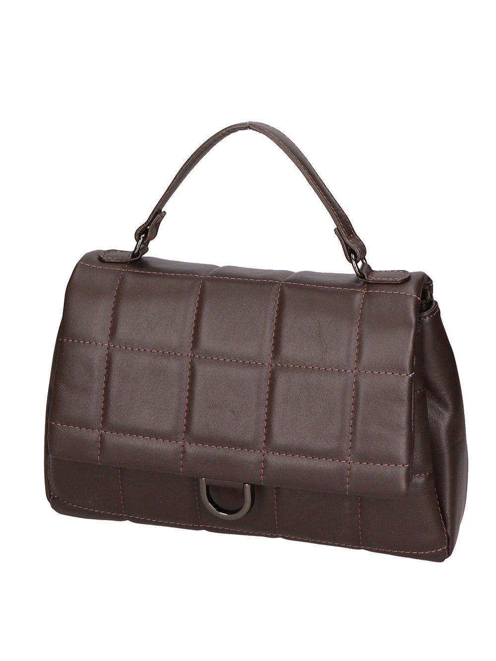 Lila Damenhandtasche aus echtem Leder