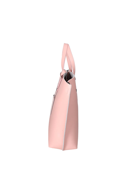 2094-L105_ROSA Borsa a spalla da donna In Vera pelle