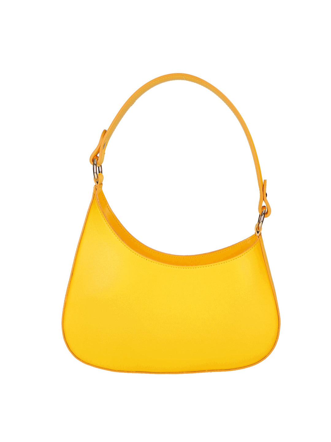 Borsa a spalla da Donna in Vera Pelle | Gave Lux | GLX220525423FBG-GIALLO_B04