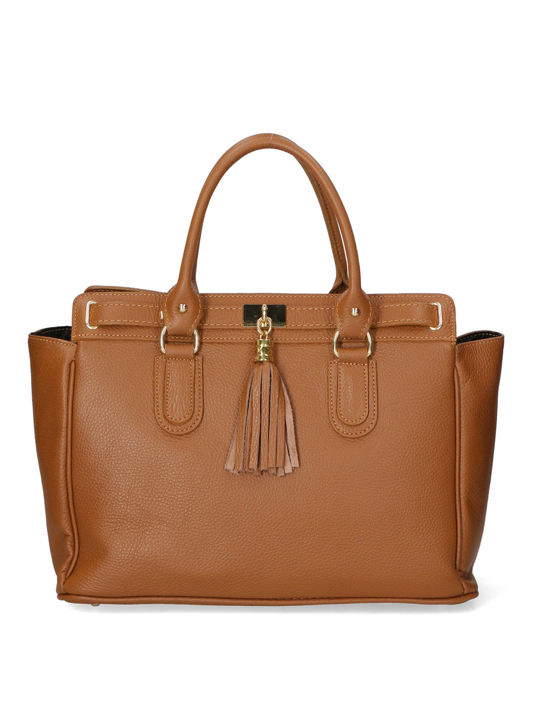 borsa a mano da Donna in Vera Pelle | Gave Lux | GLX228004823FBG-D17_CUOIO_SCURO_DARK_COGNAC