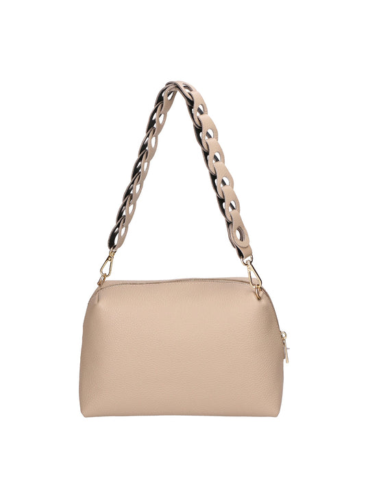 Borsa a spalla da Donna in Vera Pelle | Gave Lux | GLX220644323FBG-CAPPUCCINO