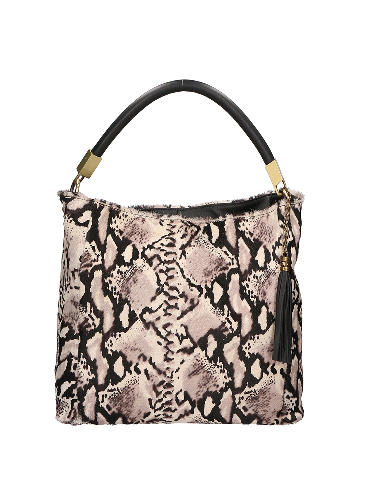 Borsa a spalla da Donna in Vera Pelle | Gave Lux | GLX220547423FBG-PITONE_BIANCO_008