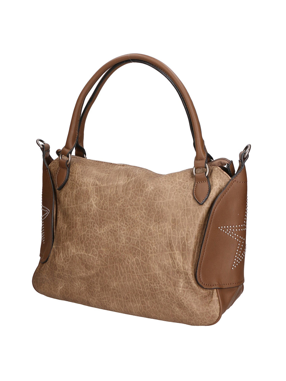 Rosa Damen Handtasche aus Kunstleder